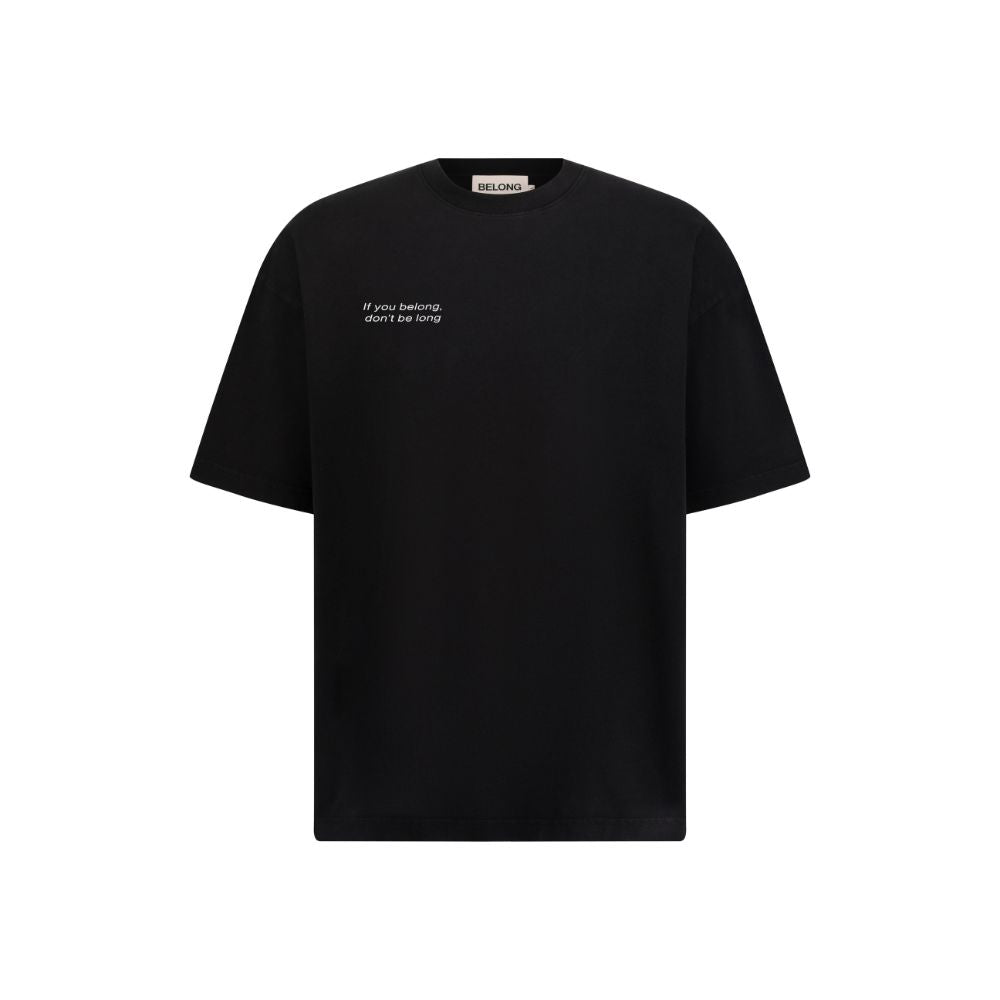 Essential Cotton Print T-Shirt - Black