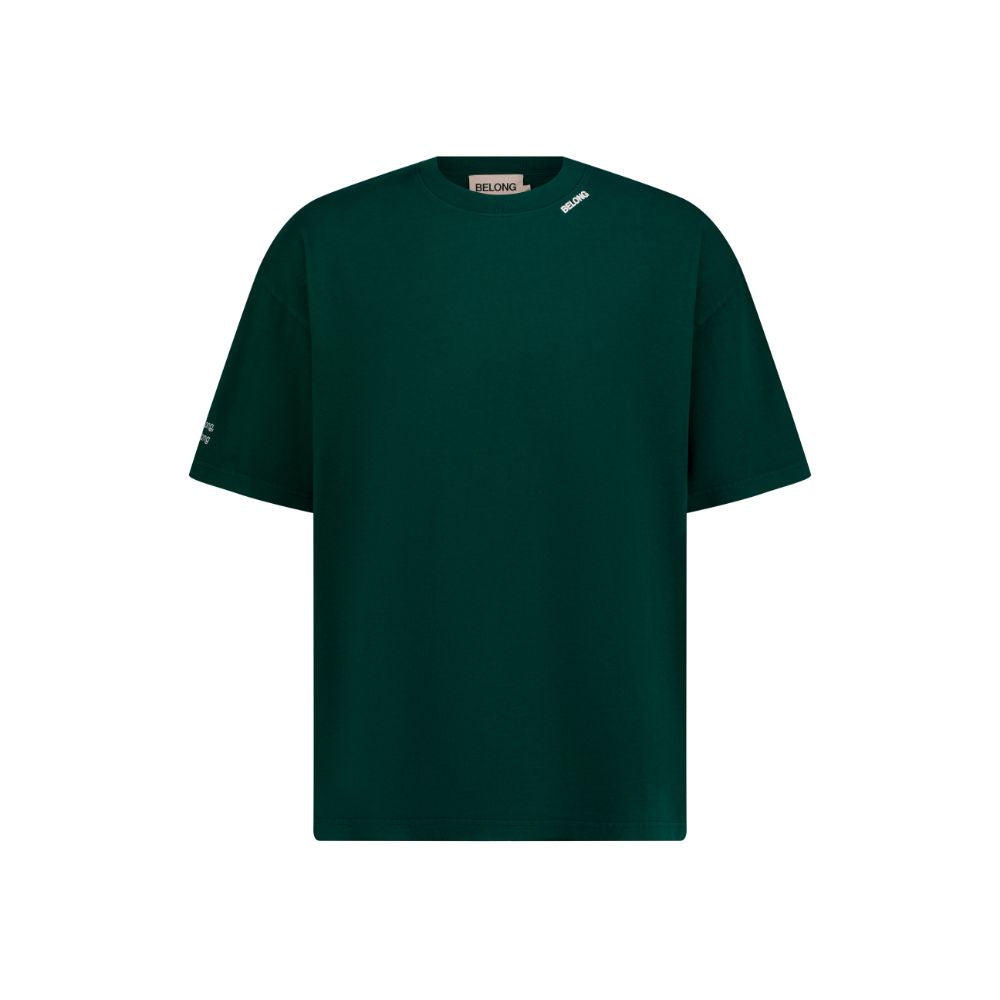 Neck Branded Green T-Shirt